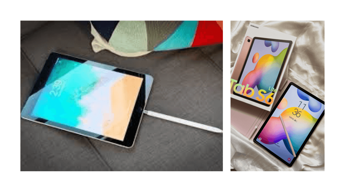 Samsung Galaxy Tab S6 lite S Pen vs iPad